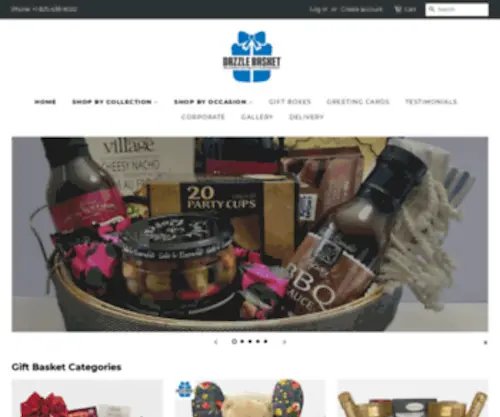 Dazzlebasket.ca(Finest Gift Baskets Calgary) Screenshot