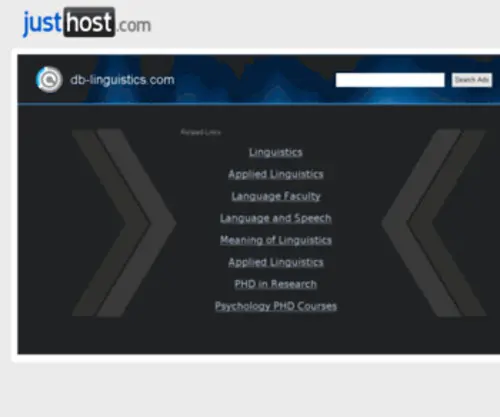 DB-Linguistics.com(Welcome) Screenshot