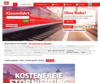 DB-Vertrieb.de(Bahn Klassenfahrten & Gruppenreisen) Screenshot