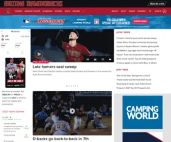 Dbacks.com(Official Arizona Diamondbacks Website) Screenshot