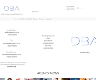 Dbagency.co.uk(Talent International Representation) Screenshot