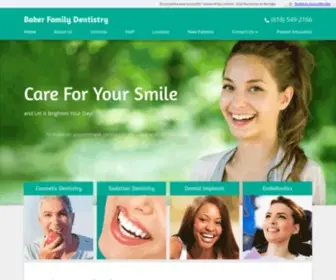 Dbakerdds.com(Carbondale, IL Dentist) Screenshot