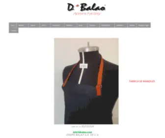 Dbalao.com(Fábrica de Vestimenta Corporativa y Publicitaria) Screenshot