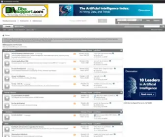 Dbasupport.com(The Knowledge Center for Oracle Professionals) Screenshot