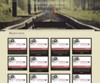 DbatricksWorld.com(Database Administration & Linux Tricks) Screenshot