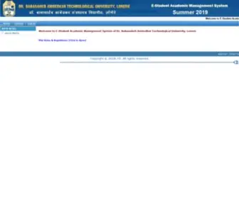 Dbatuonline.com(Babasaheb Ambedkar Technological University) Screenshot