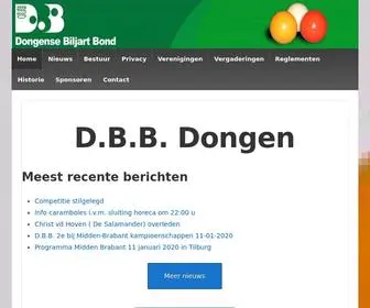 DBB.nu(Dongense Biljart Bond Dongense Biljart Bond) Screenshot