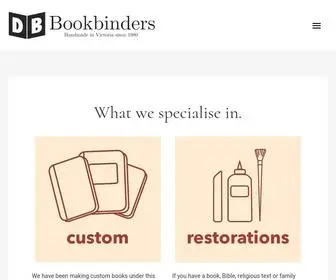 Dbbookbinders.com.au(Bookbinder Australia) Screenshot