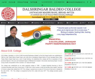 Dbcollege.co.in(Dalshringar Baldeo College) Screenshot