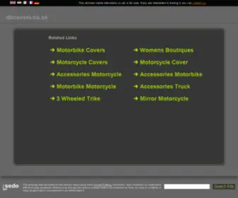 Dbcovers.co.uk(Motorcycle covers) Screenshot