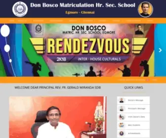 Dbegmore.com(Don Bosco Matriculation Hr) Screenshot