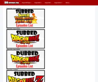 Dbepisodes.com(Dragon Ball Super) Screenshot
