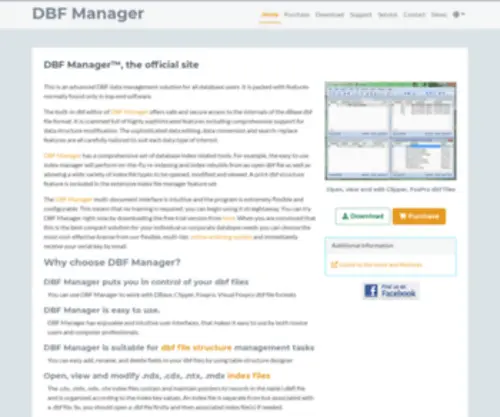 DBfmanager.com(Dbf viewer) Screenshot