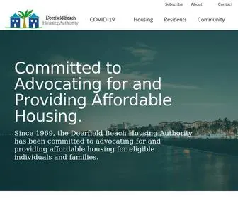 Dbhaonline.org(Deerfield Beach Housing Authority) Screenshot