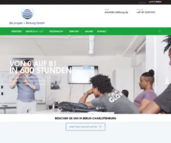 Dbi-Bildung.de(Deutsches Bildungsinstitut GmbH (dbi) Deutschkurs in Berlin) Screenshot