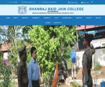 Dbjaincollege.org(Dhanraj Baid Jain College) Screenshot