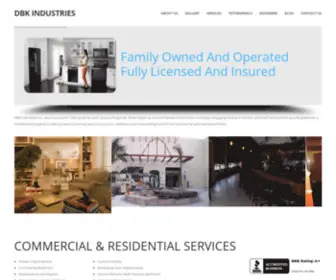 Dbkindustries.com(General Contractors DBK Industries) Screenshot
