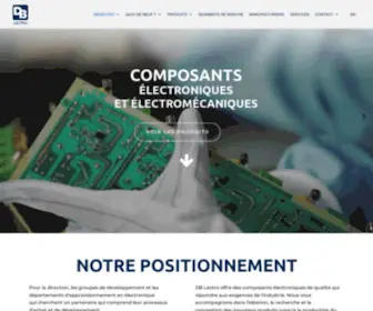 Dblectro.com(Distributeur Autorisé De Composants électroniques Au Canada) Screenshot