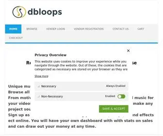 Dbloops.com(Audio loops and background music) Screenshot