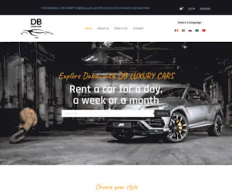 Dbluxurycars.com(Rent a Car in Dubai) Screenshot