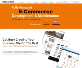 Dbmanagers.com(ECommerce Website Development) Screenshot