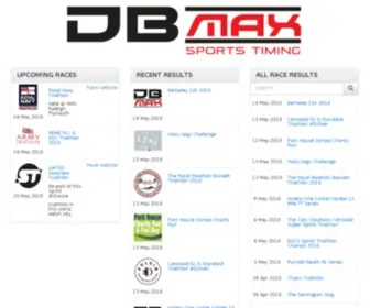 Dbmaxresults.co.uk(Db max sports timing) Screenshot
