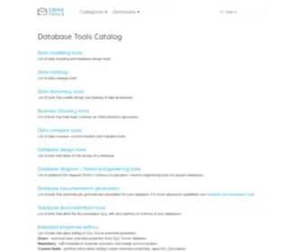 DBMstools.com(Data and Database Tools Catalog) Screenshot