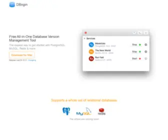DBngin.com(All-in-One Database Version Management Tool) Screenshot