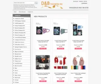 Dbpashmina.com(Wholesale Scarves) Screenshot