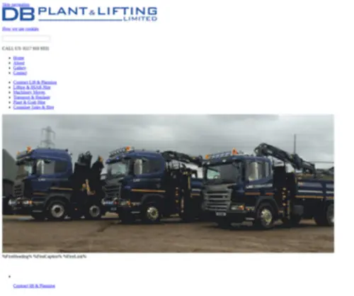 DBplantandlifting.com(Plant hire Bristol) Screenshot