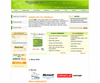 DBqwikedit.com(Query builder and SQL software tool for all Database types) Screenshot