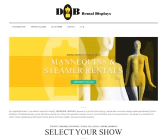 Dbrentaldisplays.com(Mannequin Rentals for Impactful Trade Show Displays) Screenshot