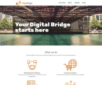 Dbridgesolutions.com(Chicago Drupal and Magento Agency) Screenshot