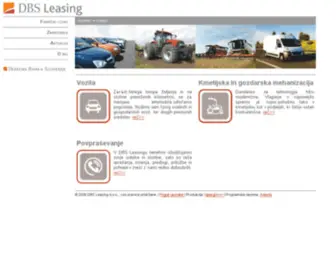 DBS-Leasing.si(DBS Leasing d.o.o) Screenshot