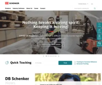 DBSchenkerusa.com(DB Schenker) Screenshot