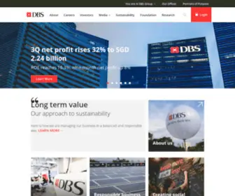 DBS.com(World's Best Bank) Screenshot