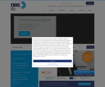 DBS.ie(Dublin Business School Irelands largest independent 3rd level college) Screenshot