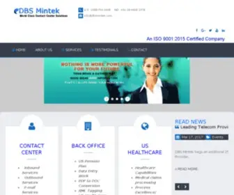 DBsmintek.com(DBS MINTEK PVT LTD) Screenshot