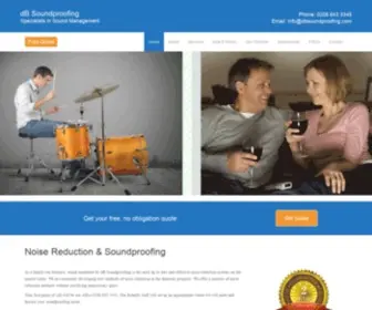 Dbsoundproofing.com(The Specialists In Sound Management) Screenshot