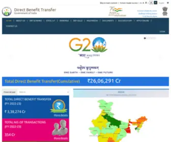 DBTbharat.gov.in(Direct Benefit Transfer) Screenshot