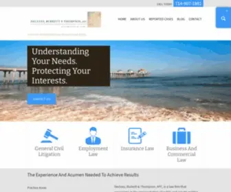 DBtlaw.com(Huntington Beach Business Attorney) Screenshot