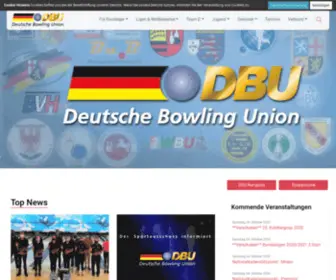 Dbu-Bowling.com(Deutsche Bowling Union) Screenshot