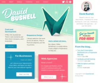 Dbushell.com(Freelance Web Design (UK)) Screenshot