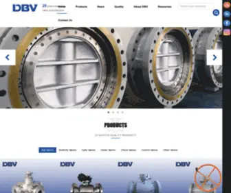 DBV-Armaturen.com(Butterfly valves) Screenshot