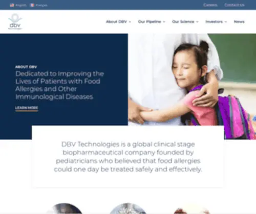 DBV-Technologies.com(DBV Technologies) Screenshot