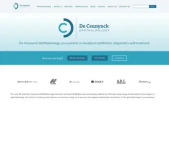 DC-Ophthalmology.com(De Ceunynck Ophthalmology) Screenshot