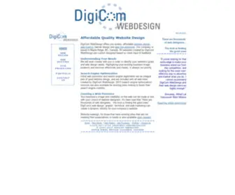 DC-Webdesign.com(DigiCom WebDesign) Screenshot