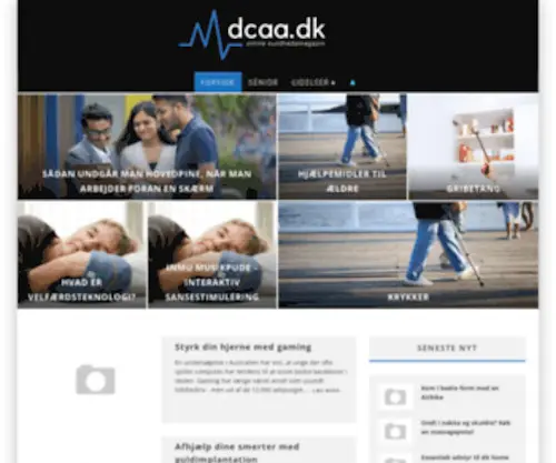 Dcaa.dk(Online sundhedsmagasin) Screenshot