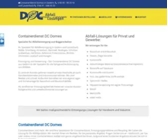 Dcabfall.de(DC Domes Containerdienst in Gedern und Lauterbach) Screenshot