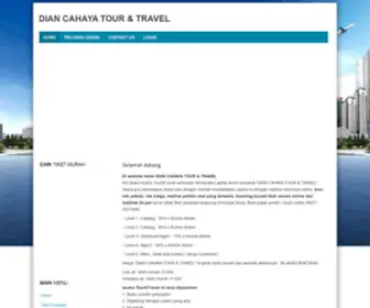 Dcahayatravel.com(DIAN CAHAYA TOUR & TRAVEL) Screenshot